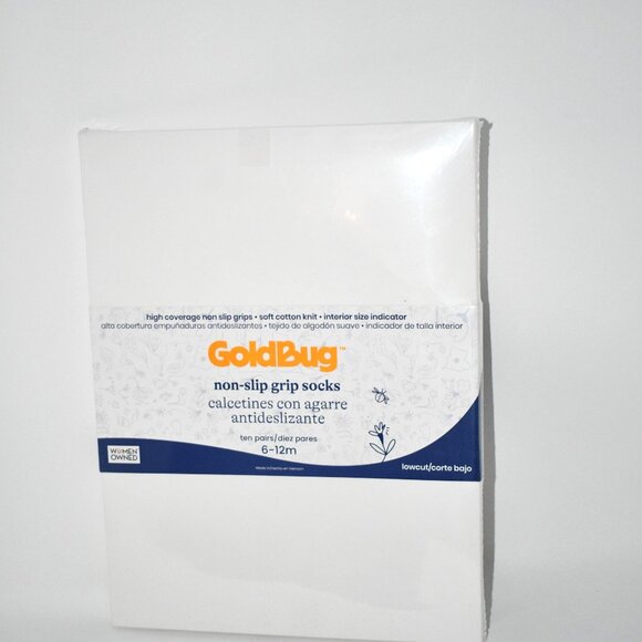 Goldbug Tiny Treads Socks – Baby, 10 Pairs 6-12 MOS NWT Brand: Goldbug Color: Wh - Picture 4 of 4